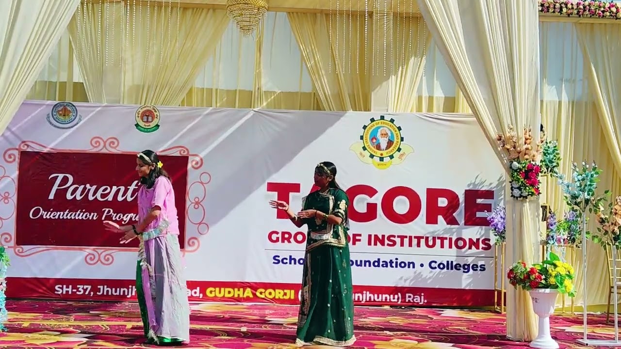 Girls Group Dance Performance | Parents Enrichment Session 2025 | Tagore Public School Gudha Gorji&rdquo;