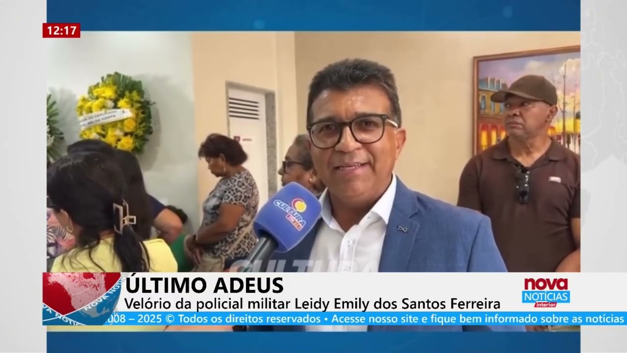 ÚLTIMO ADEUS Velório da policial militar Leidy Emily dos Santos Ferreira
