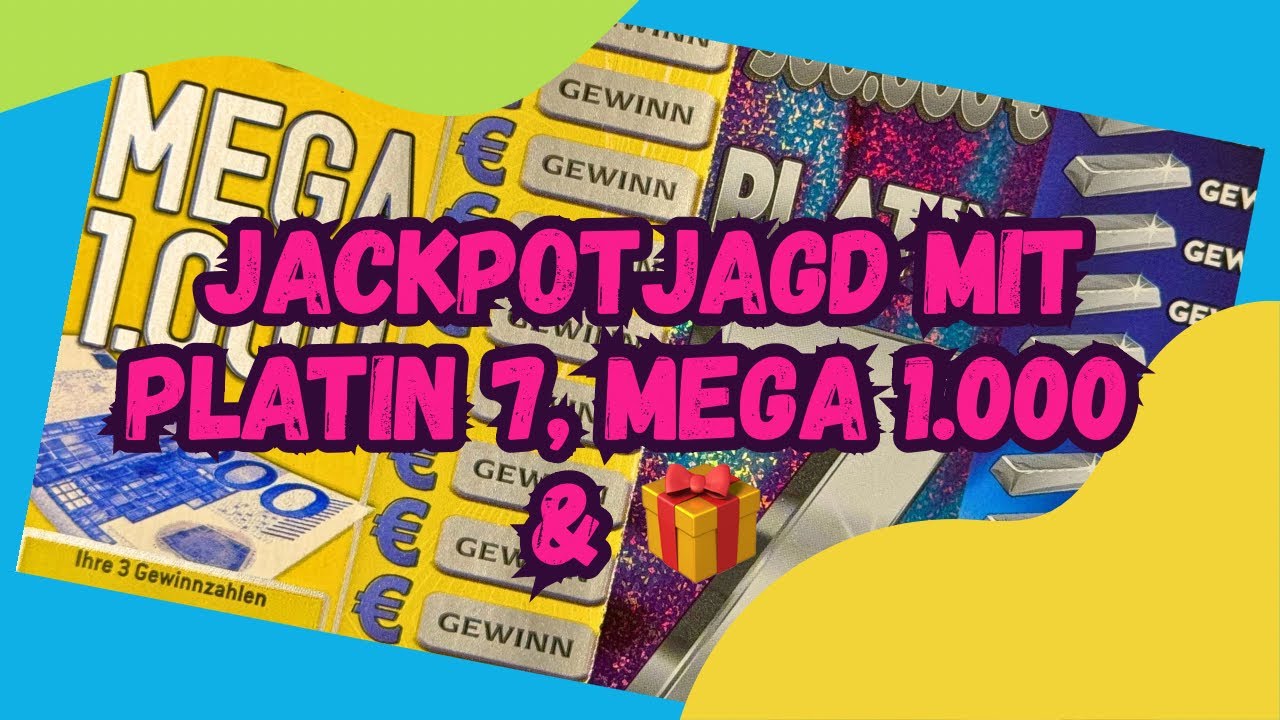 Platin7 💎 & Mega 1000 💵 + Mystery-Los 🎁 Knacken wir den Jackpot? #rubbellose 