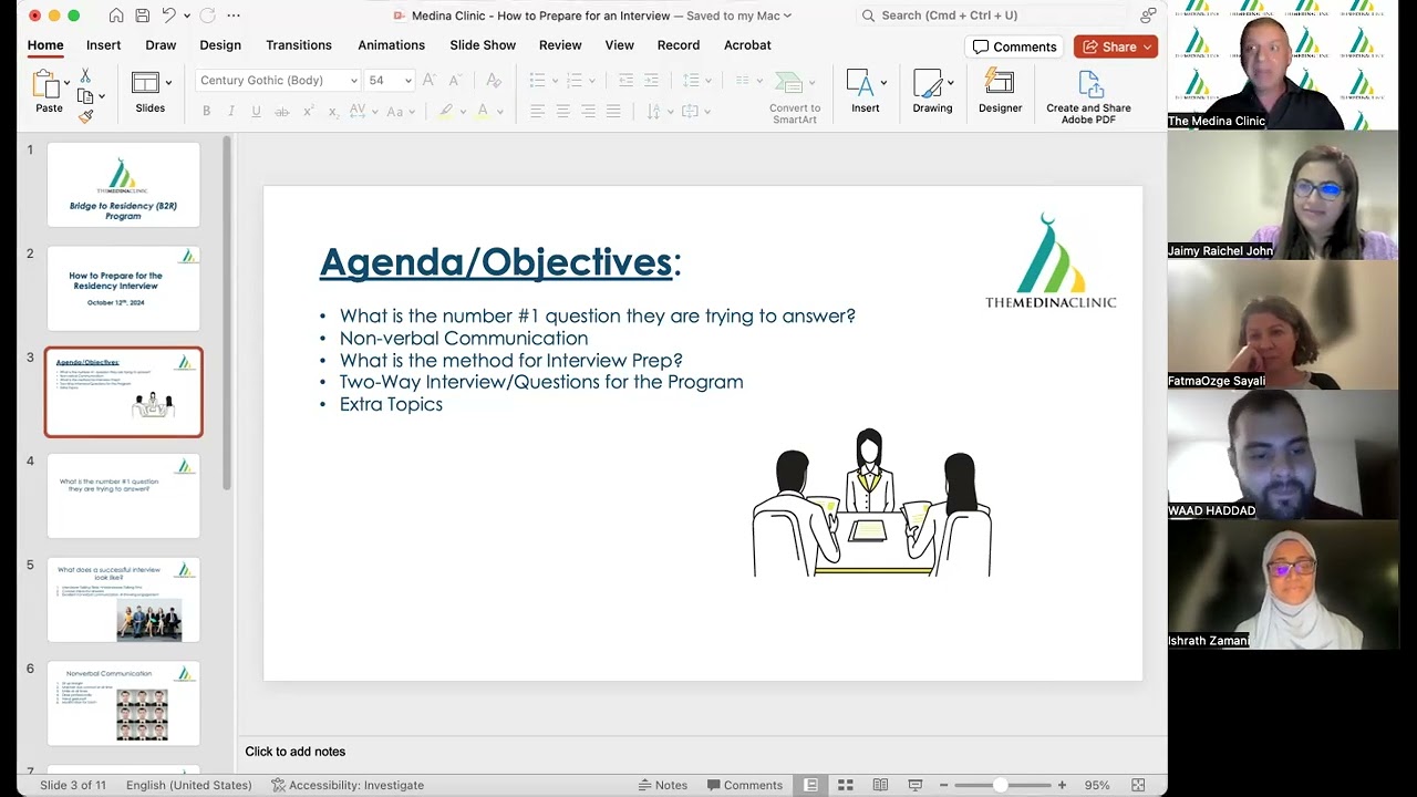 The Medina Clinic Annual 2024 Bridge to Residency (B2R) Program Interview Prep Session