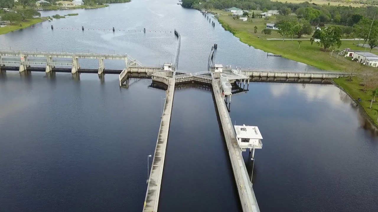 W. P. Franklin Dam & Lock, on Caloosahatchee River, Alva, Florida