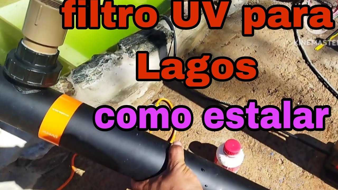 filtro UV em lagos ornamentais passo a passo.  estalação