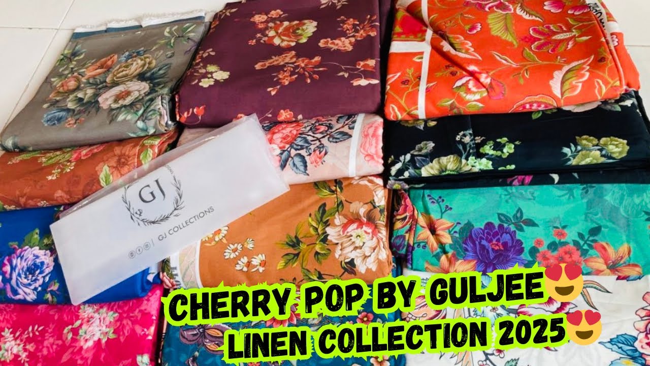 CHERRY POP BY GULJEE 2025 || GULJEE LINEN COLLECTION 2025 || GULJEE WHOLE SELLER