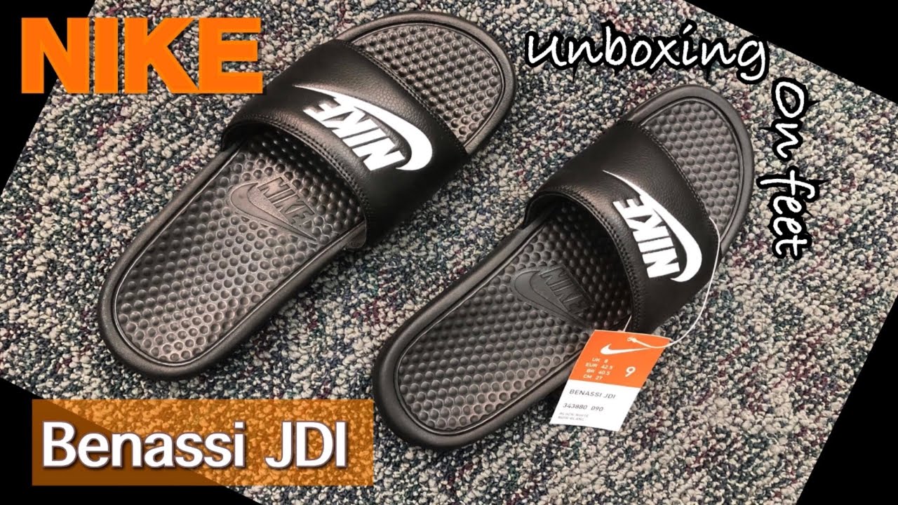 Nike Benassi JDI Slide black/white | Unboxing and On Feet | Azo Edition