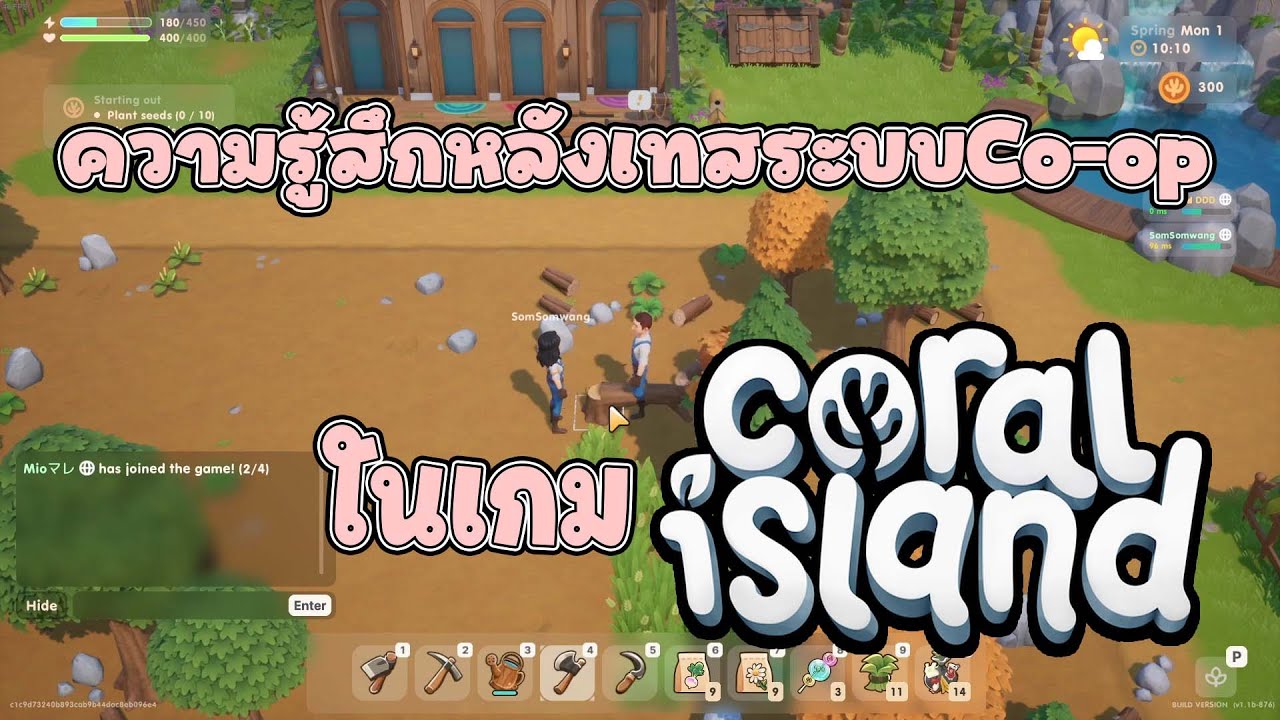 ความรู้สึกหลังได้เทสระบบCo-op ในเกม Coral Island