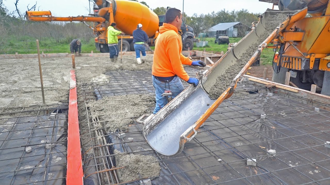 Custom Concrete Slab for Dog Kennels - The Barndominium Show E102