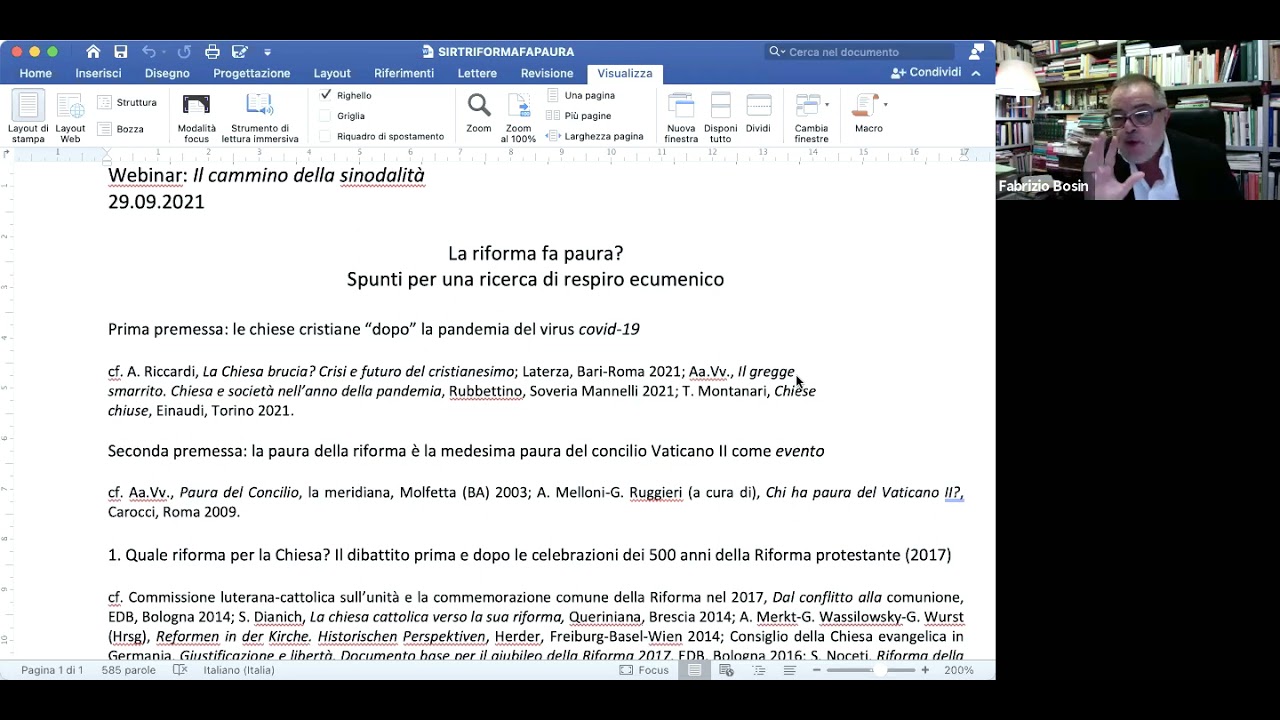 Paura di riforma? (Fabrizio Bosin)