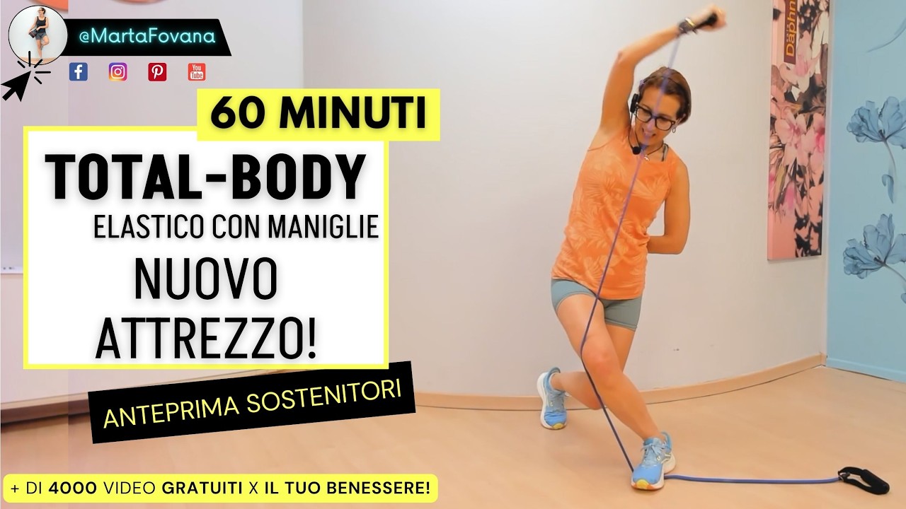 Nuovo Attrezzo! Migliora il Tono Muscolare con gli Esercizi con l'Elastico con le Maniglie a Casa
