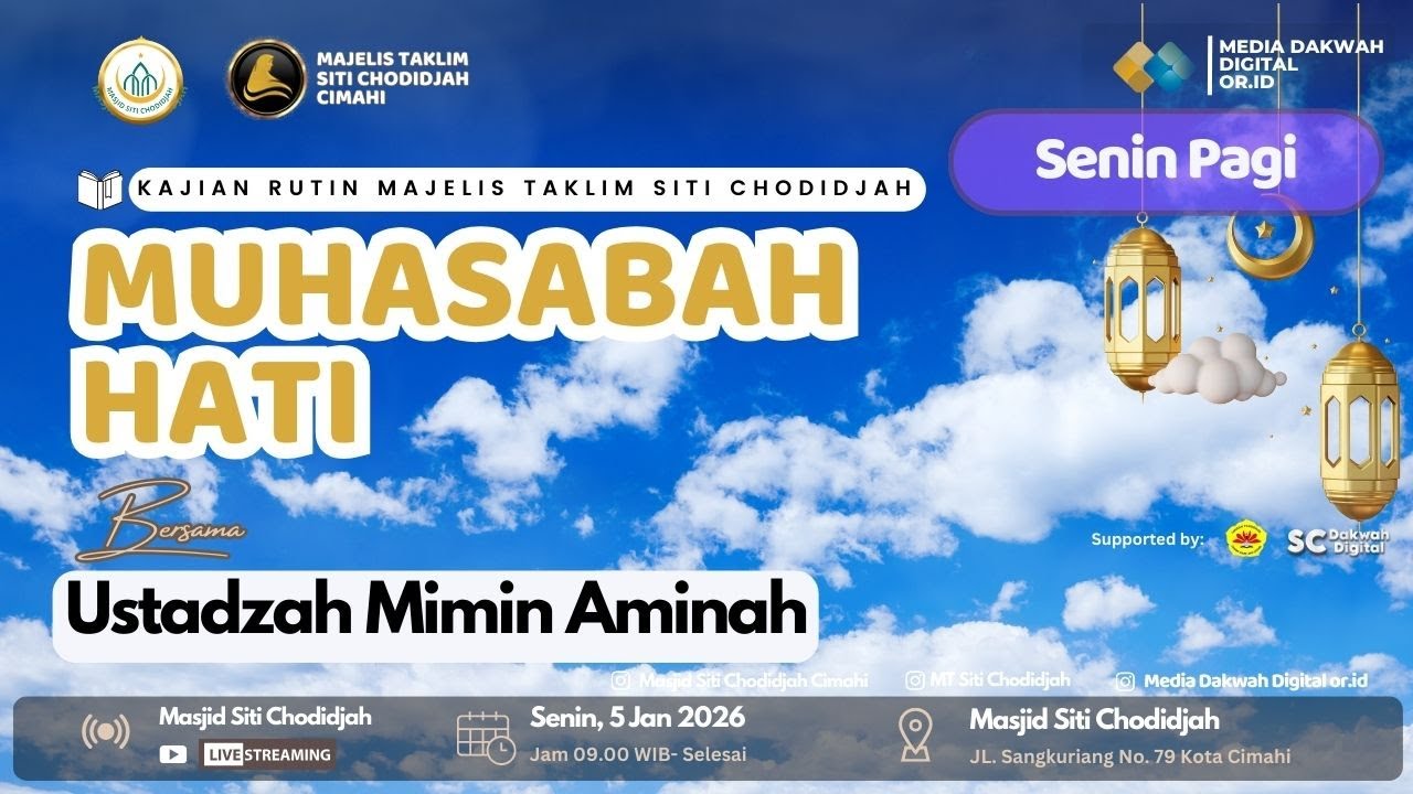 Muhasabah Hati - Ustadzah Teh Mimin Aminah |#masjidsitichodidjahcimahi