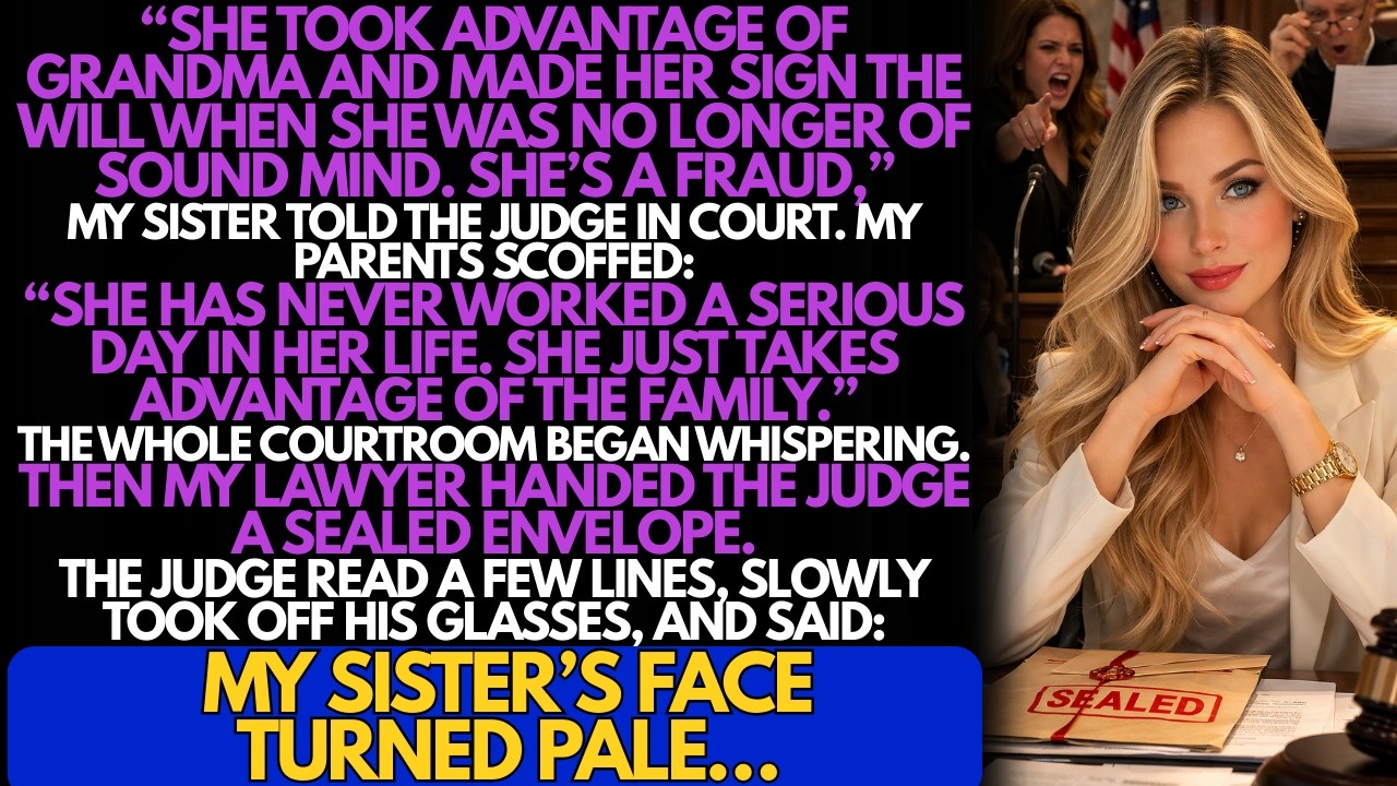 My sister said court I was fraud who stole Grandma’s inheritance, but she didn't know who judge was!
