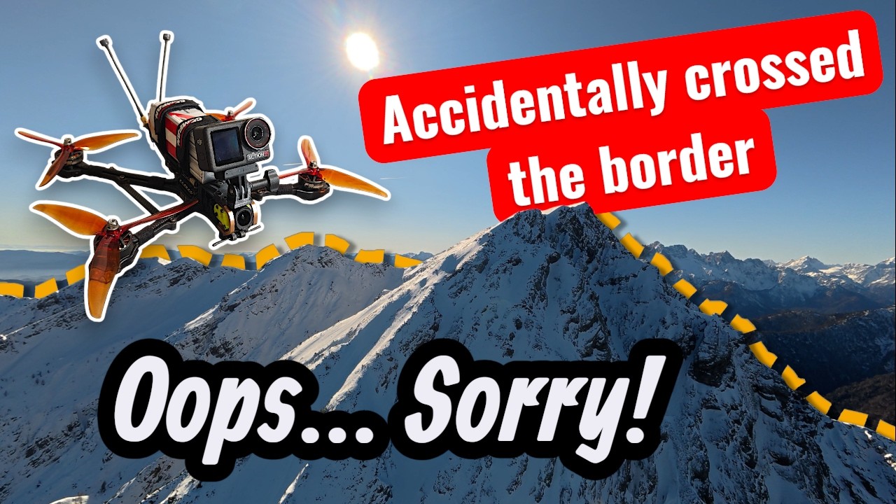 I accidentally flew into another country! Just a bit... on my Lumenier QAV-S 2 Johnny FPV SE 7