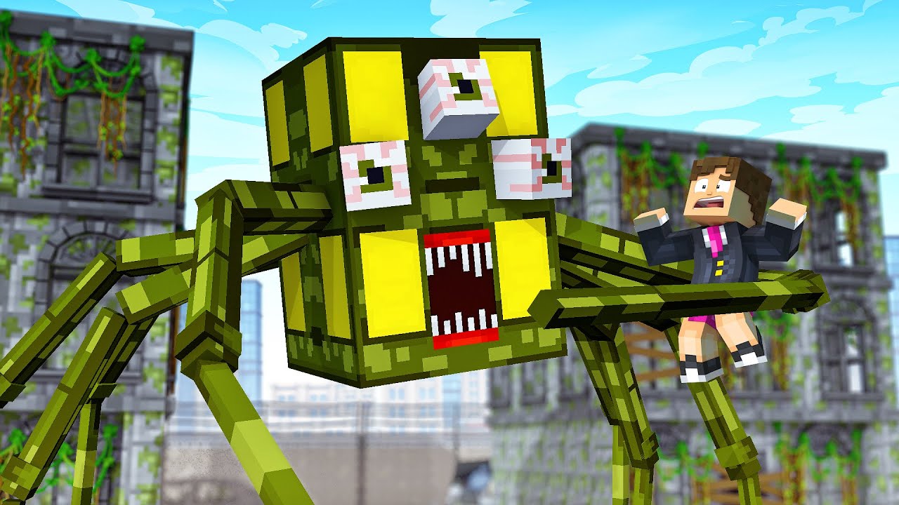 LIVING BUILDING: CASA MONSTRO NO MINECRAFT !! ( TREVOR HENDERSON ) AVENTURA COM MONSTROS