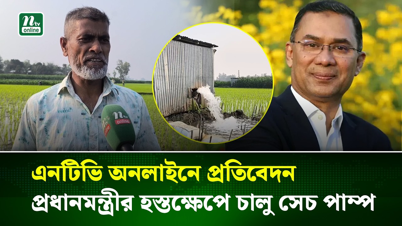 এনটিভি অনলাইনে প্রতিবেদনের পর প্রধানমন্ত্রীর হস্তক্ষেপে জামালপুরের বন্ধ সেচপাম্প আবার চালু |NTV News