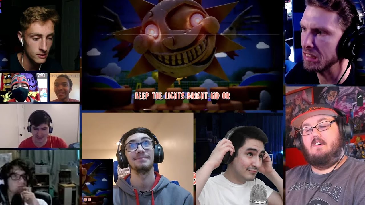 Lights On ▶ FNAF SECURITY BREACH SONG [REACTION MASH-UP]#1623