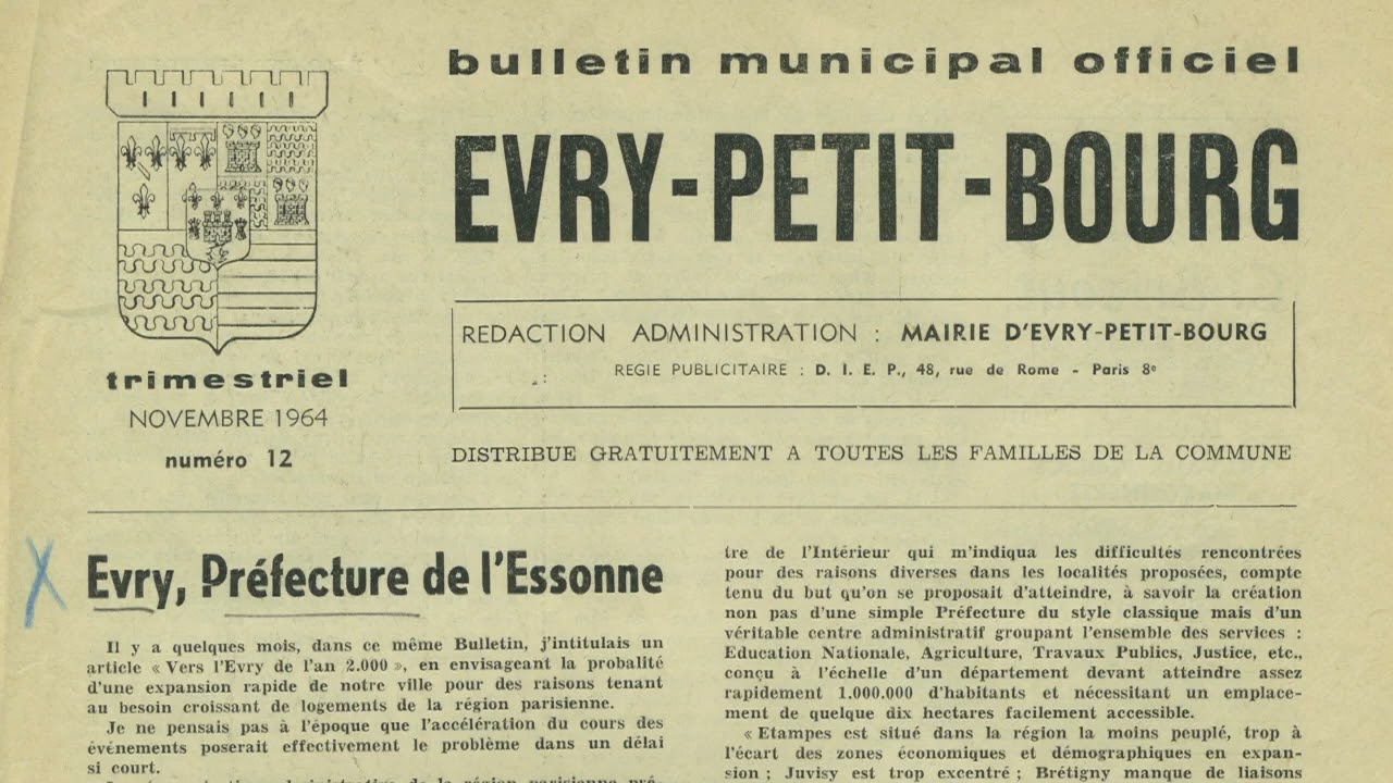 Évry petit bourg - 1880 - 1956