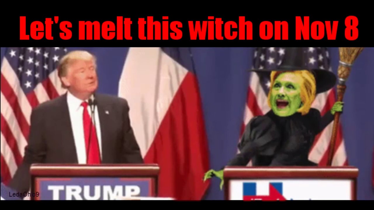 Trump AD-Lets melt this witch on Nov 8