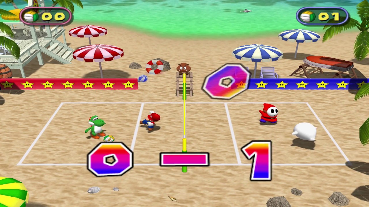 Mario Party 4 - Beach Volley Folley
