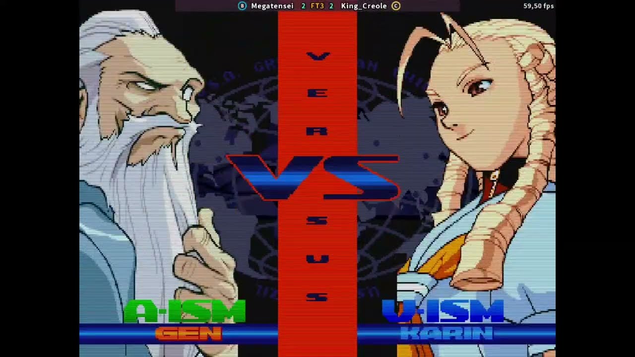 FT3 | Megatensei (A-Gen) vs King_Creole (V-Karin) | Street Fighter Alpha 3