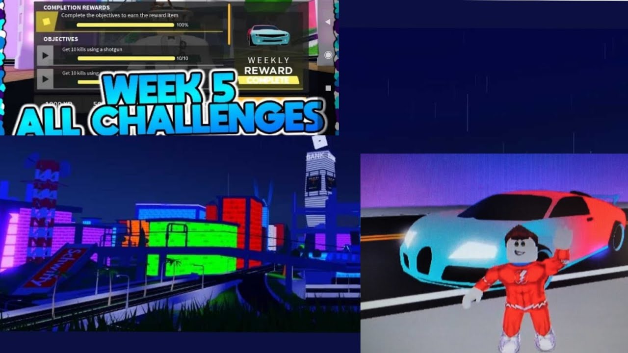 ⚡ALL WEEK 5 CHALLENGES⚡ l  Mad City l Roblox