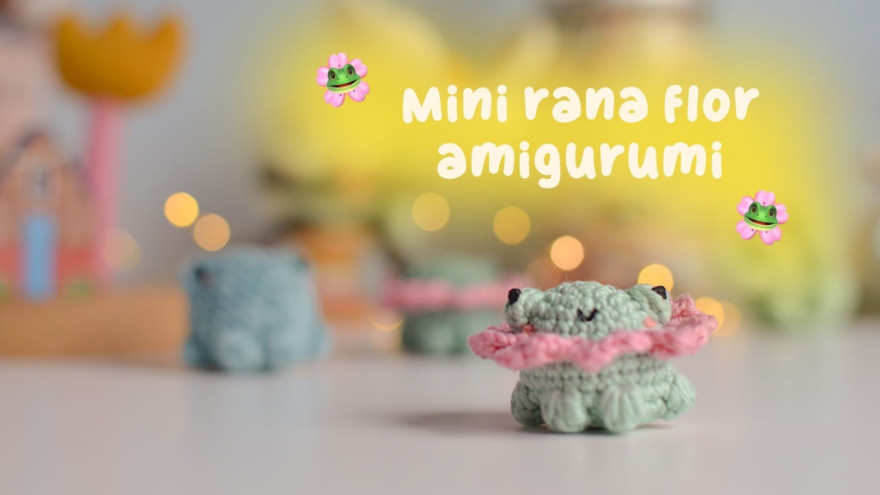 Mini rana flor amigurumi 🐸🌸 | patrón amigurumi fácil | patrones amigurumi de primavera 🌱