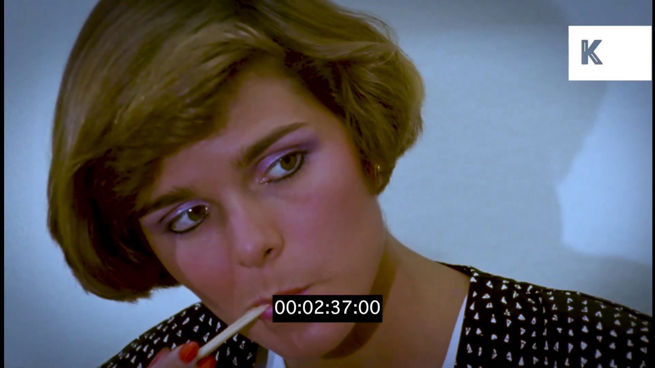Yuppies Eat Sushi and Watch Stocks on VHS, 1980s