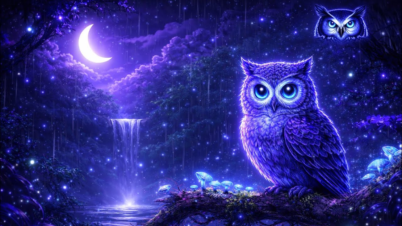 🌙 🔴LIVE: Relaxing Sleep Music | 24/7 Deep Calm & Stress Relief 🦉