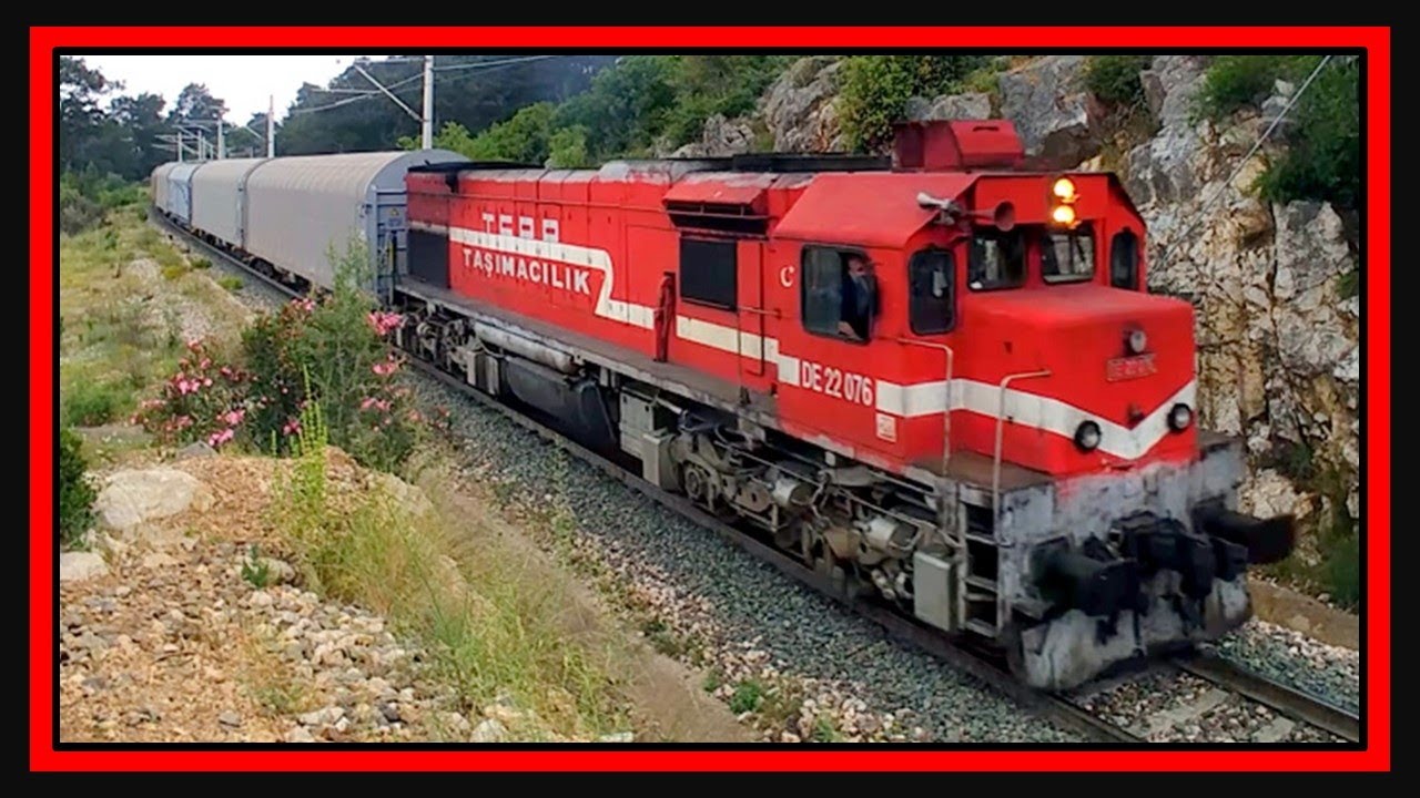 Binde ~25 Rampa Tırmanan DE22000 Lokomotifin Muhteşem Sesi Toroslar da Yankılanıyor! Km 307+475