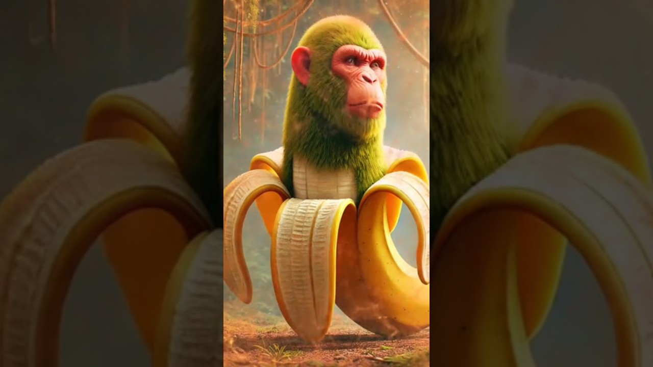 Chimpanzini bananini wa wa wa🦧🍌 #banana #chimpanzee #youtubeshorts #youtube #monkey #tiktok #capcut