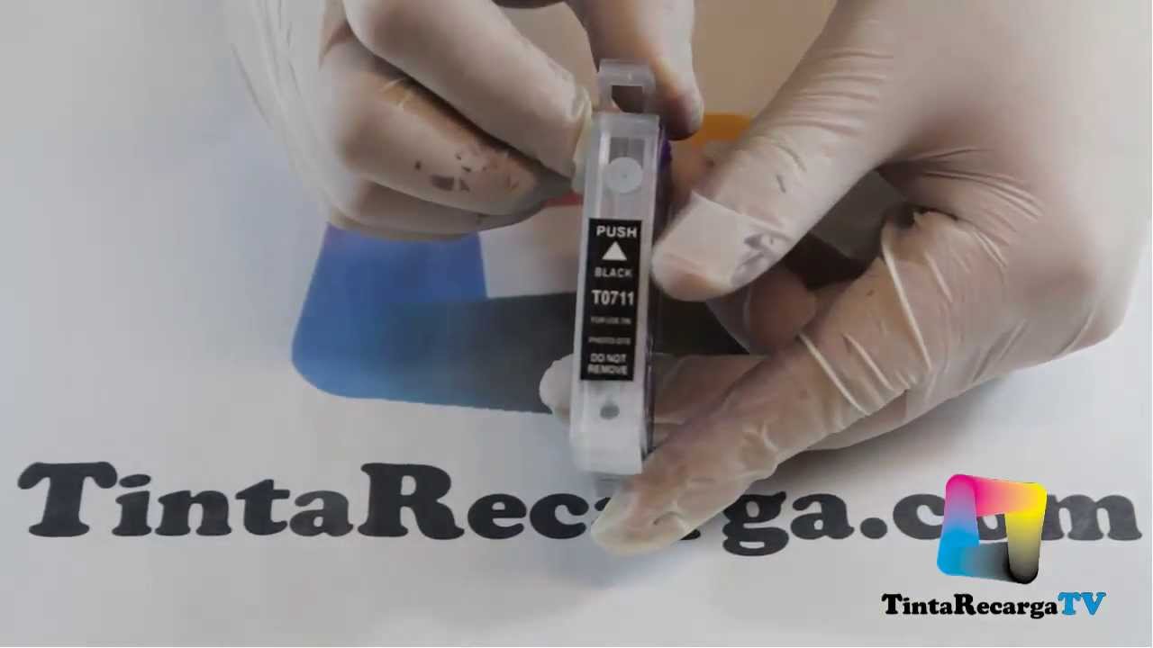 Tutorial de Como Rellenar Cartuchos Recargables T0711. T0712, T0713, T0714 (Serie T071)