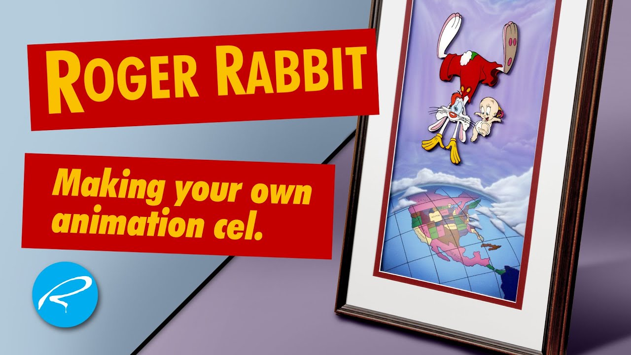 DIY Animation Cel. Roger Rabbit and Baby Herman. Vintage cel animation.