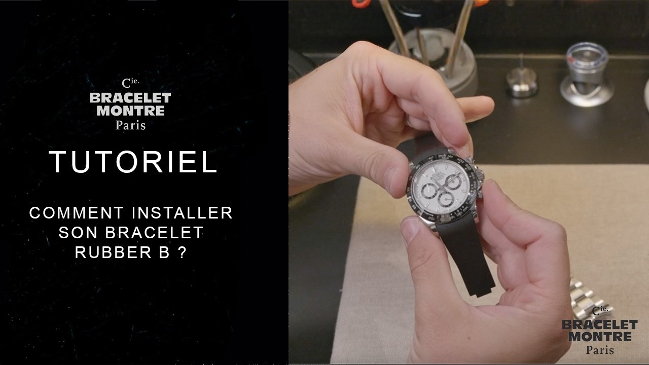 Comment installer son bracelet Rubber B ? | Tutoriel Cie Bracelet Montre