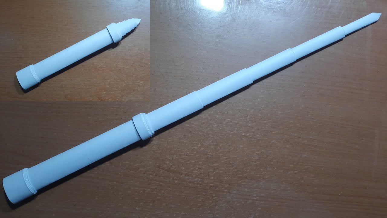 DIY - How to make an EXTENDED SWORD from A4 paper - ORIGAMI TUTORIAL