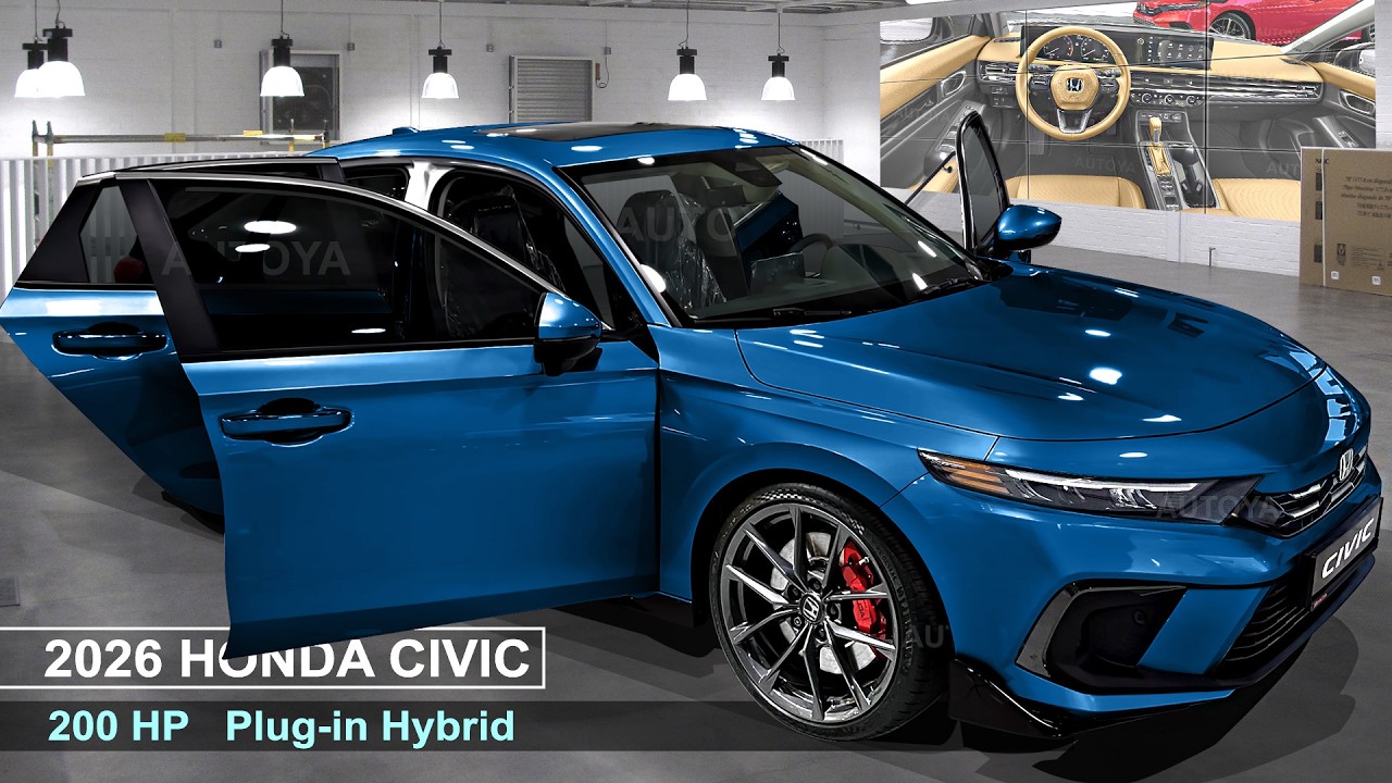 Honda Civic 2026 PHEV - Plug-In Hybrid Civic Sedan with New Exterior & Interior