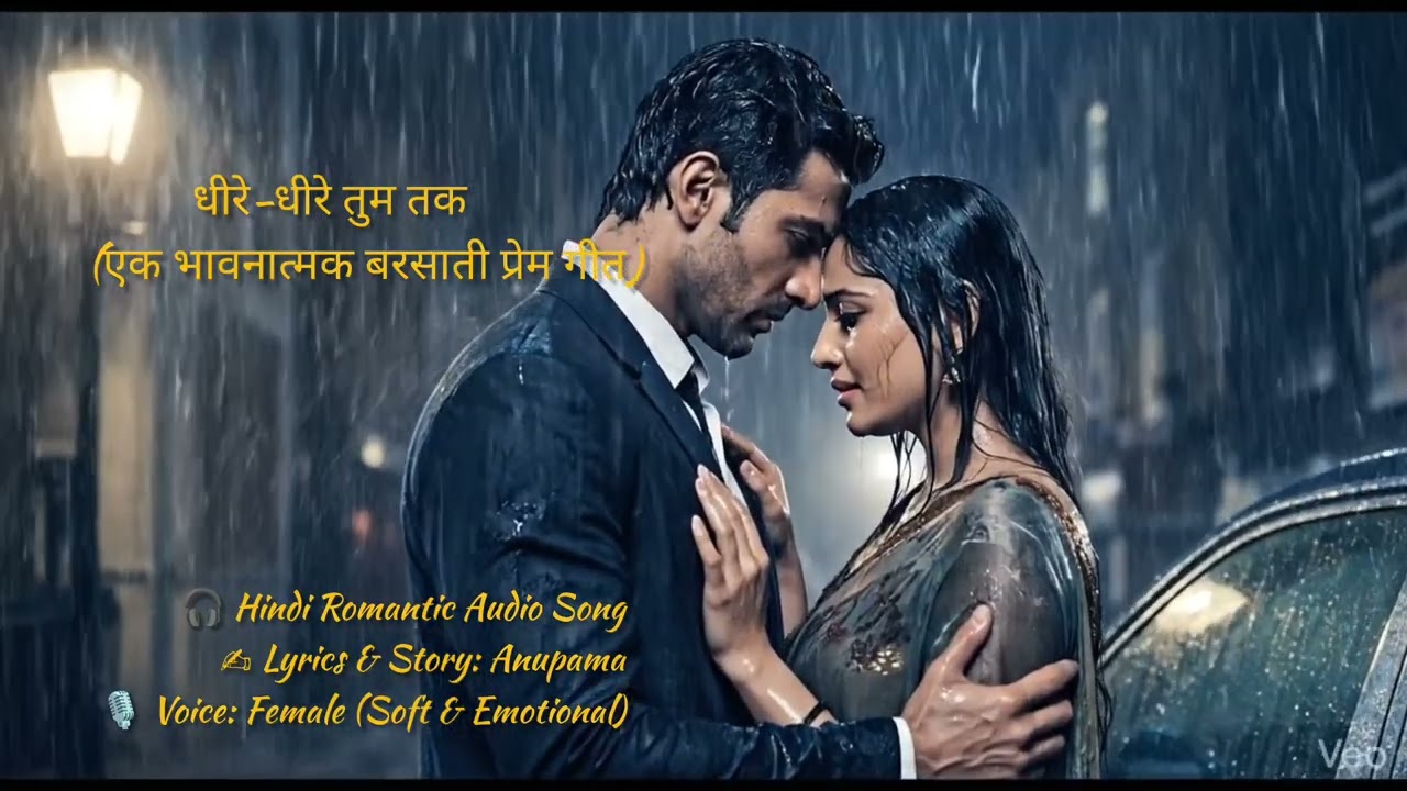 धीरे-धीरे तुम तक(भावनात्मक बरसाती प्रेम गीत)