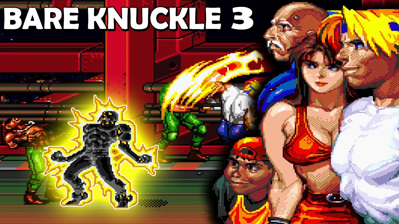Bare Knuckle 3 Japan Version HD 2 Player Playthrough 60FPS Streets of Rage 3 Hardest Difficulty