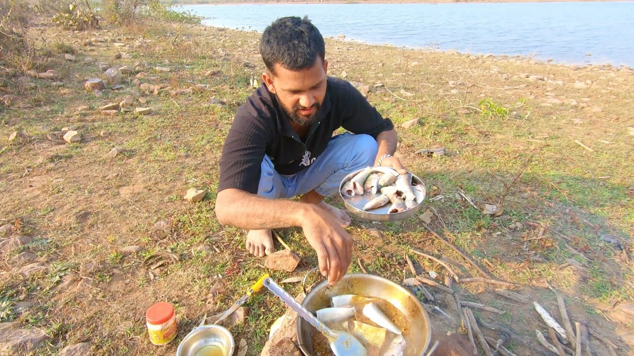 Net Fishing, Cooking & Picnic | आज हमने बनाई सबसे स्वादिष्ट मछली | net fishing and picnic video [HD]