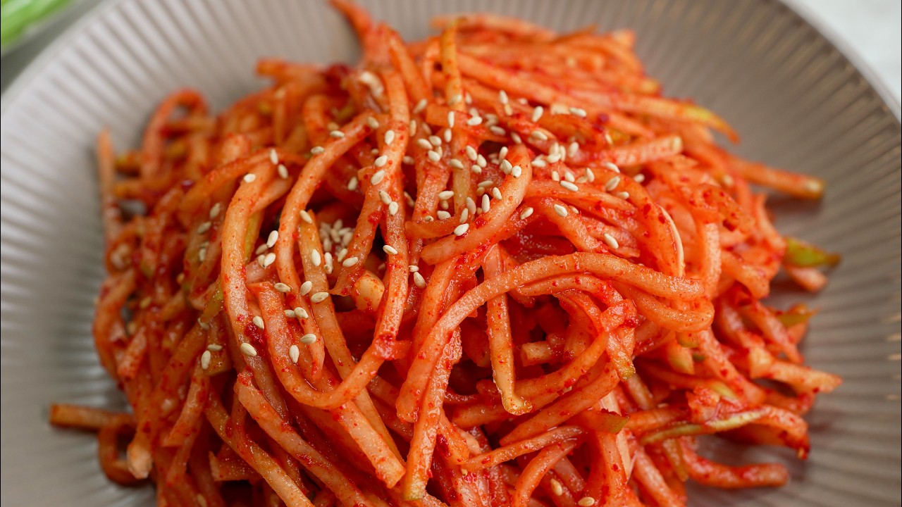 무 하나로 만드는 인생 무생채 너무 맛있잖아요!!