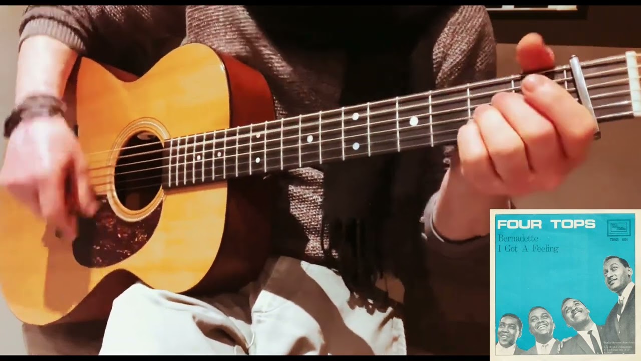 ‘Bernadette’ The Four Tops - Guitar Chords (Standard - Capo 1)