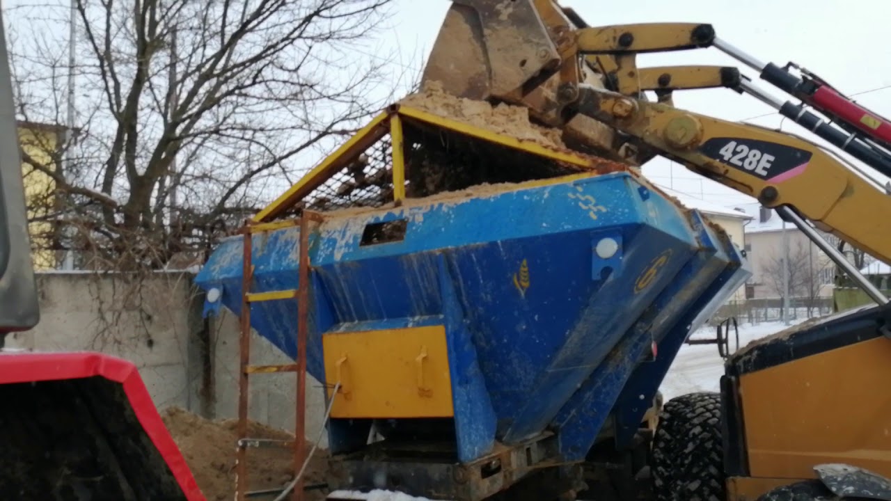 Погрузка піску, посипання доріг МВУ-6 і ЮМЗ 8280