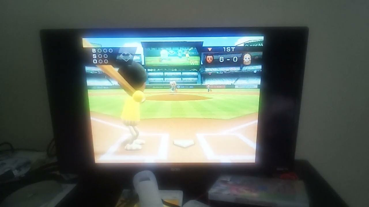 Wii sports baseball: Guest D VS Guest E 