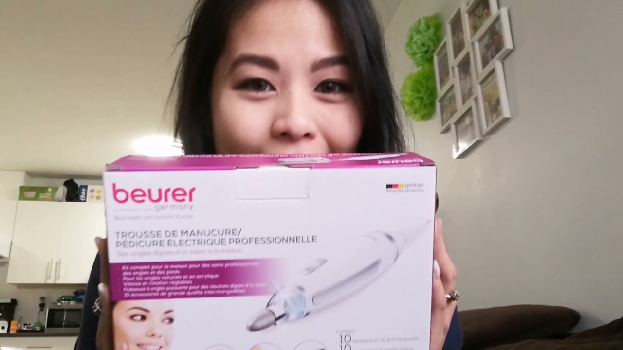 Unboxing and trying out Beurer Electric professional manicure pedicure set