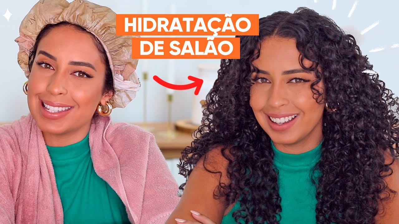 HIDRATAÇAO DE SALÃO EM CASA - RECUPERADO OS CACHOS | JULIANA LOUISE