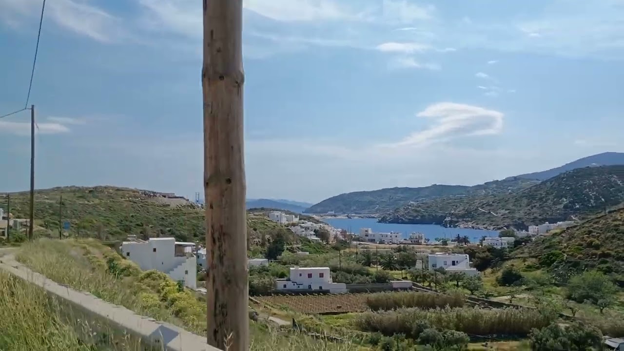 Driving around Sifnos Island Greece! Beautiful countryside 