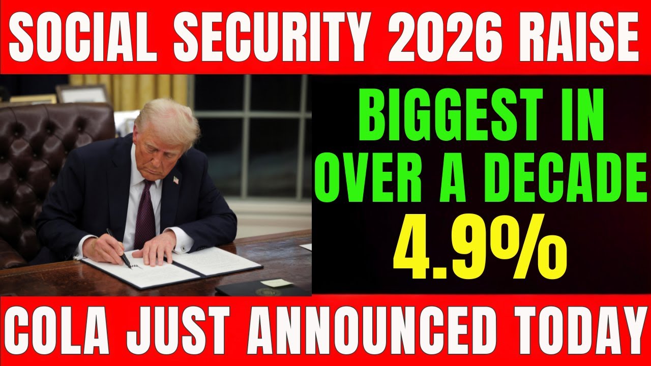 Social Security COLA 2026 Just Announced — Biggest Raise in Over a Decade!