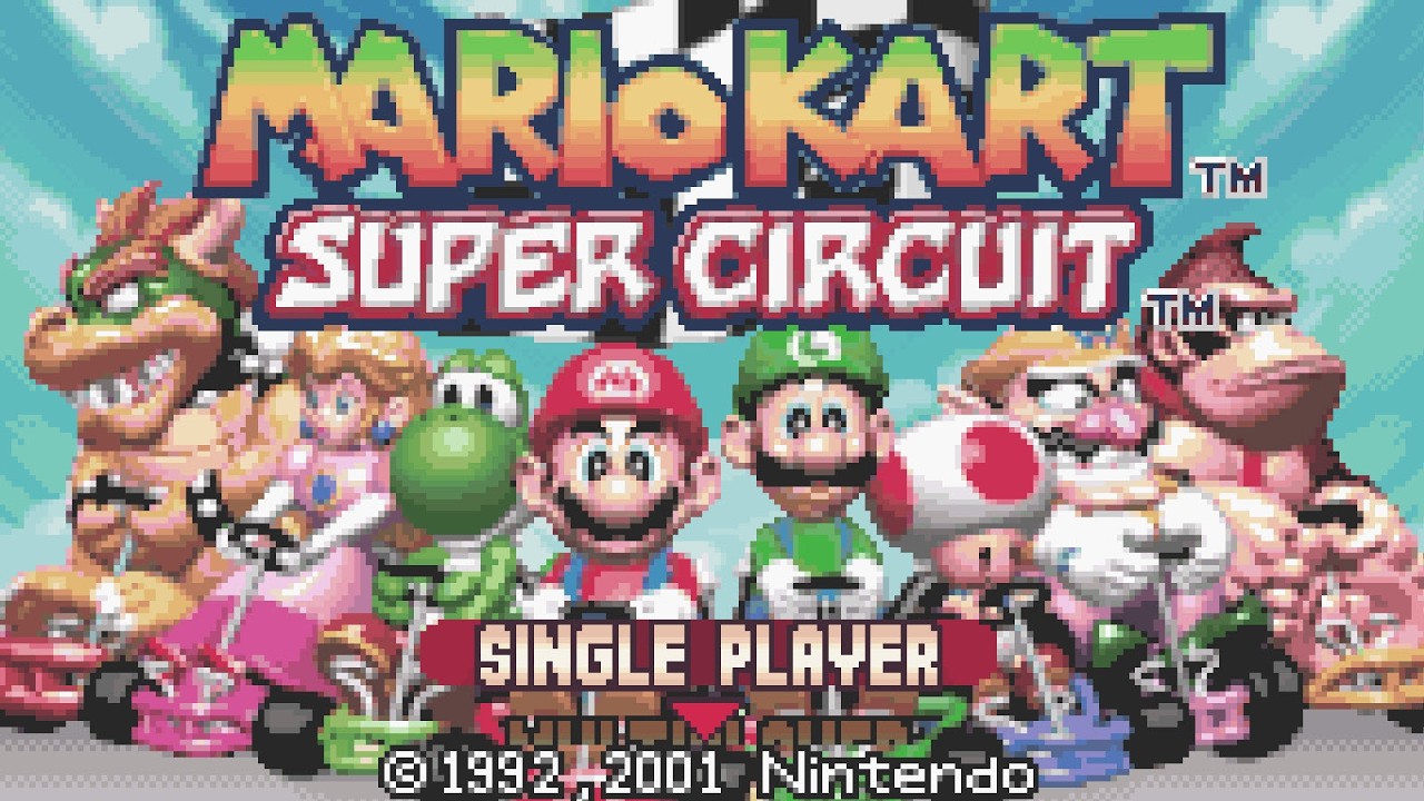 Mario Kart: Super Circuit (GBA) Playthrough longplay video game