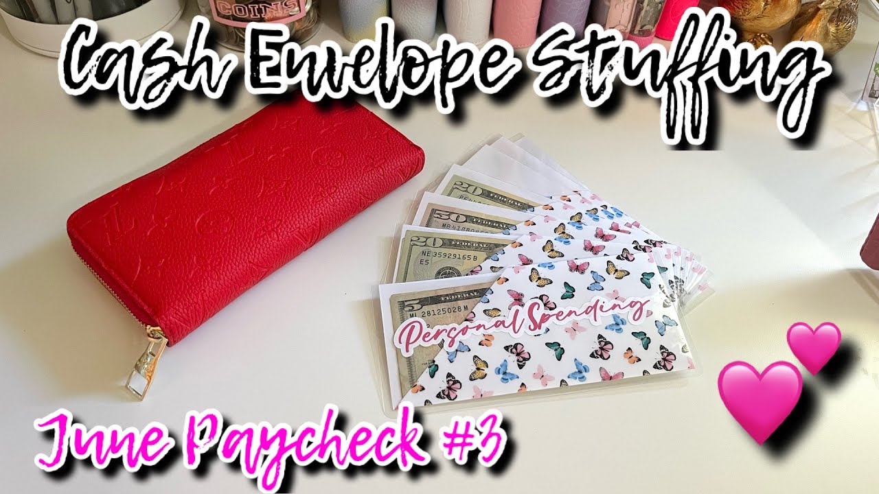 CASH STUFFING JUNE PAYCHECK #3 | NEW CHALLENGES | #cashenvelopestuffing #cashenvelopesystem