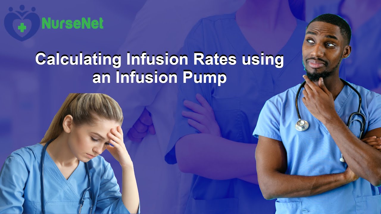 Calculating infusion rates using an infusion pump