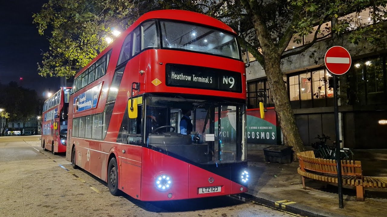 FRV | LONDON BUS N9 ALDWYCH - HEATHROW TERMINAL 5 ✈️ (LTZ1123) LT123