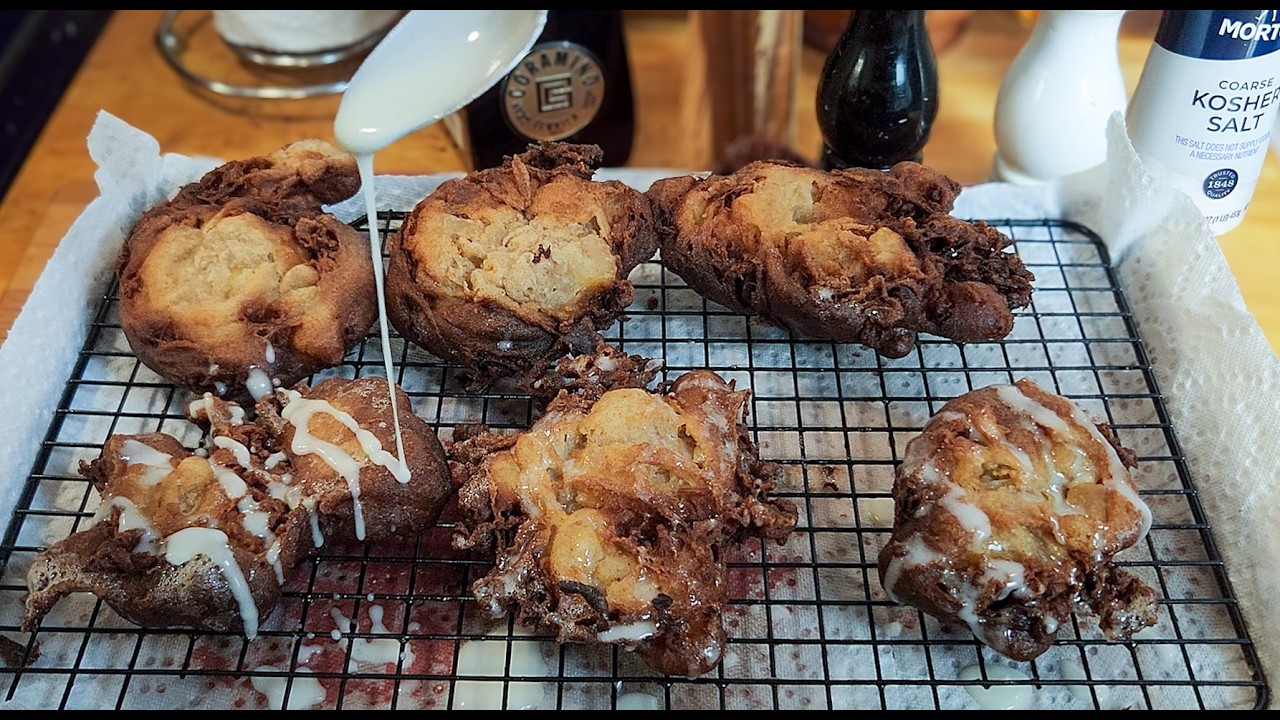 Peach Fritter easy home-made pastries