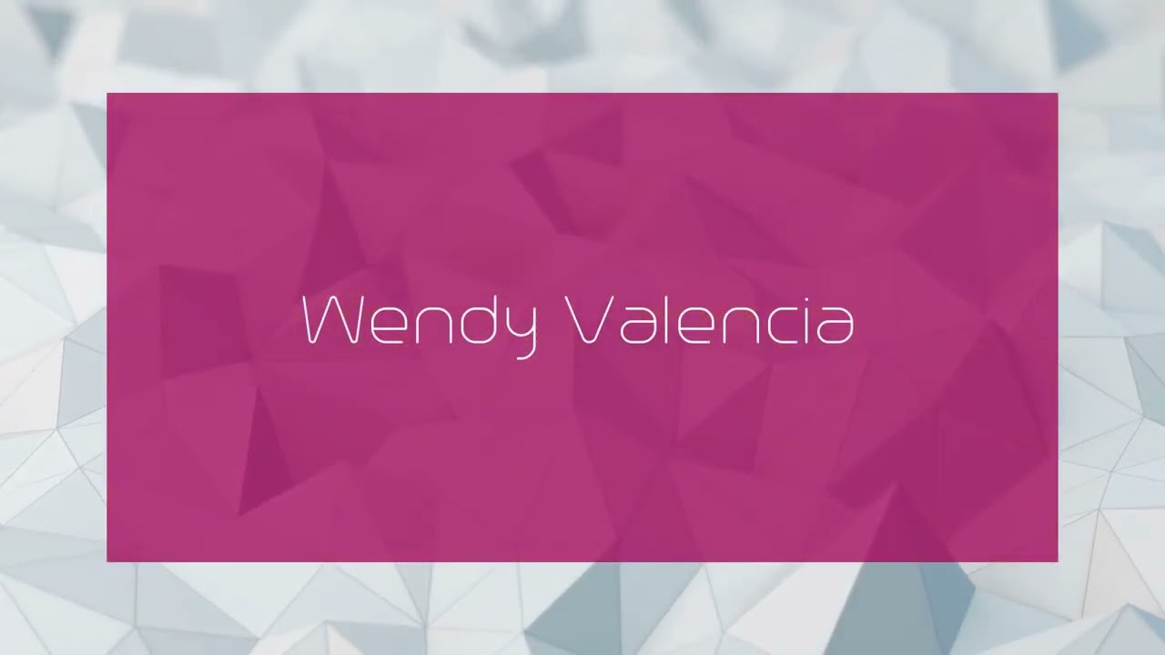 Wendy Valencia - appearance